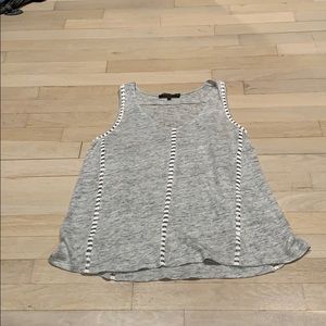 Gray knit tank